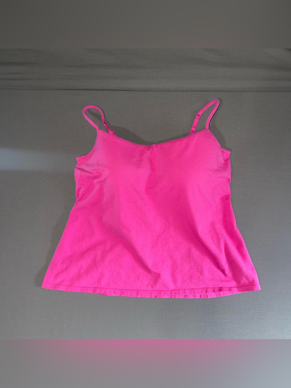 Norm Thompson Women's Underwire Cami Built in Bra Strappy Tank Top Pink 40C